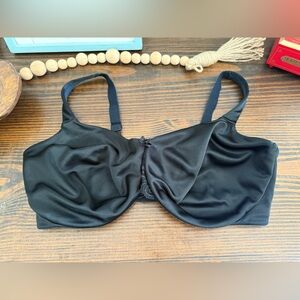 Soma Sensuous Sides Minimizer Bra Black 38G Full Coverage Underwire